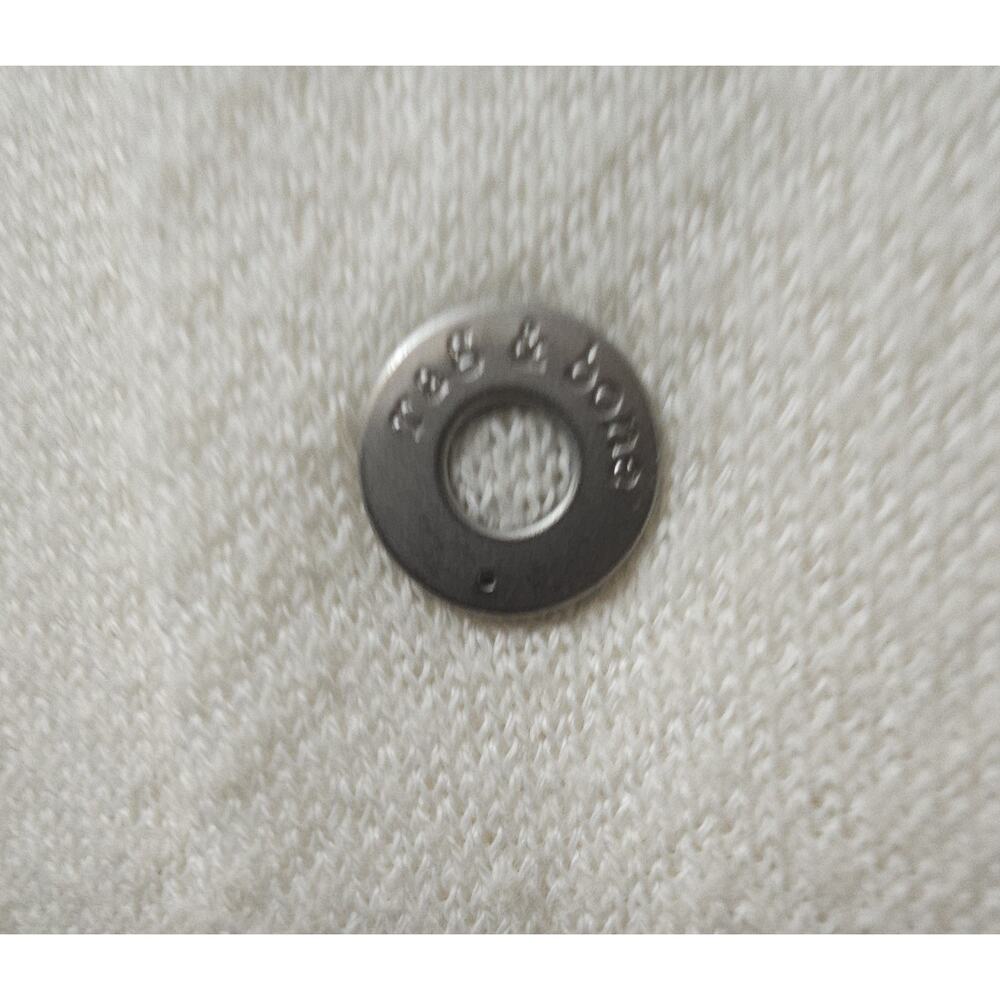 Rag & Bone Zuma Knit Polo Shirt Mens Greige Beige Terry M $328 - Picture 4 of 7